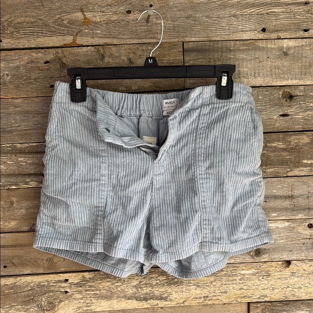RVCA Blue High Waist Shorts